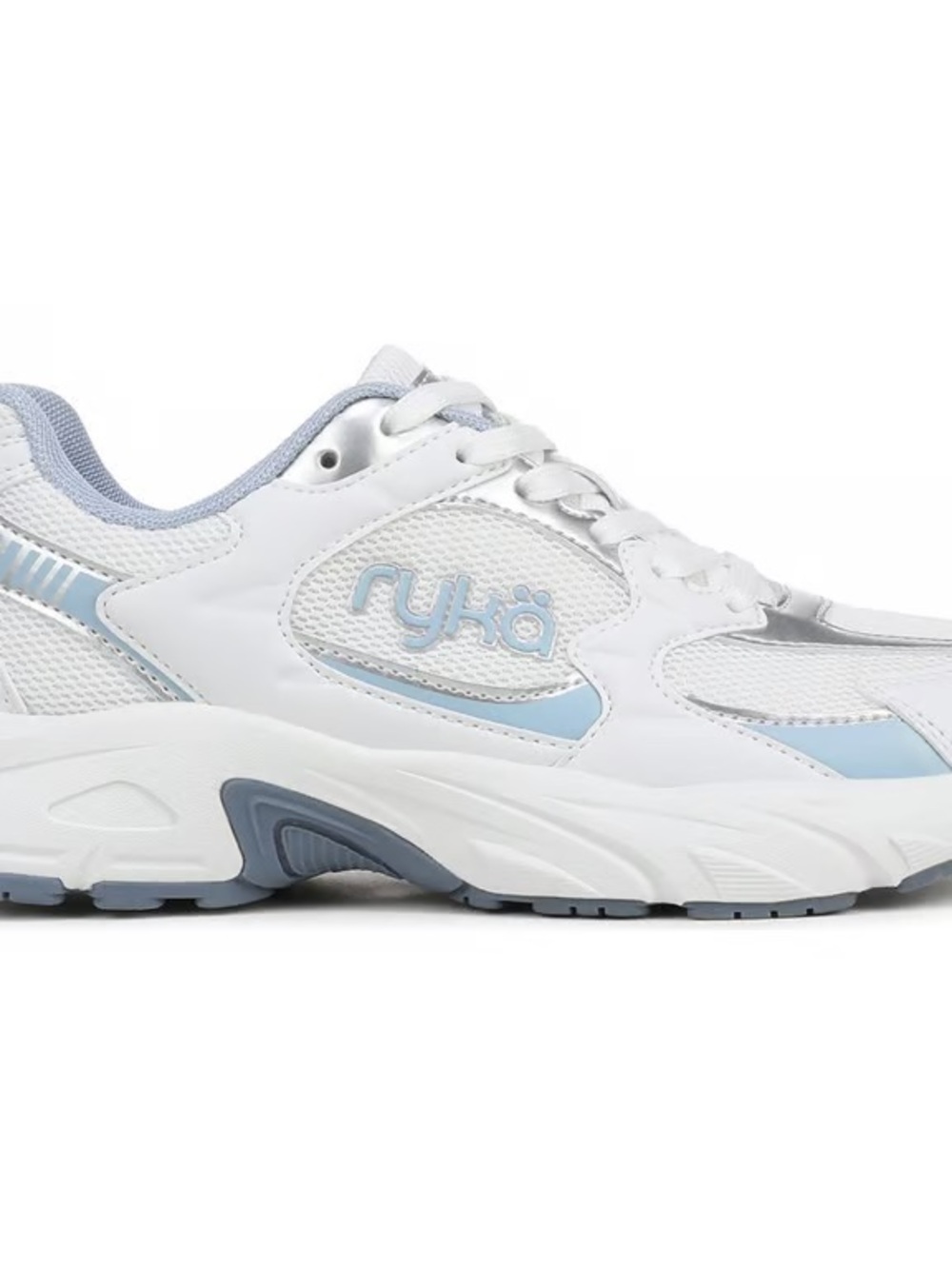 Ryka Women's White & Light Blue Athletic Sneakers Size 8 Medium Width - Picture 2 of 9